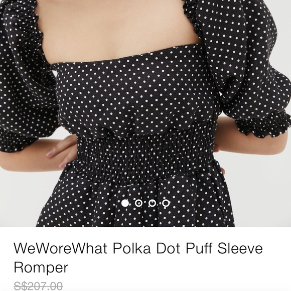 WeWoreWhat Smoked Linen Romper - Picture 4 of 4